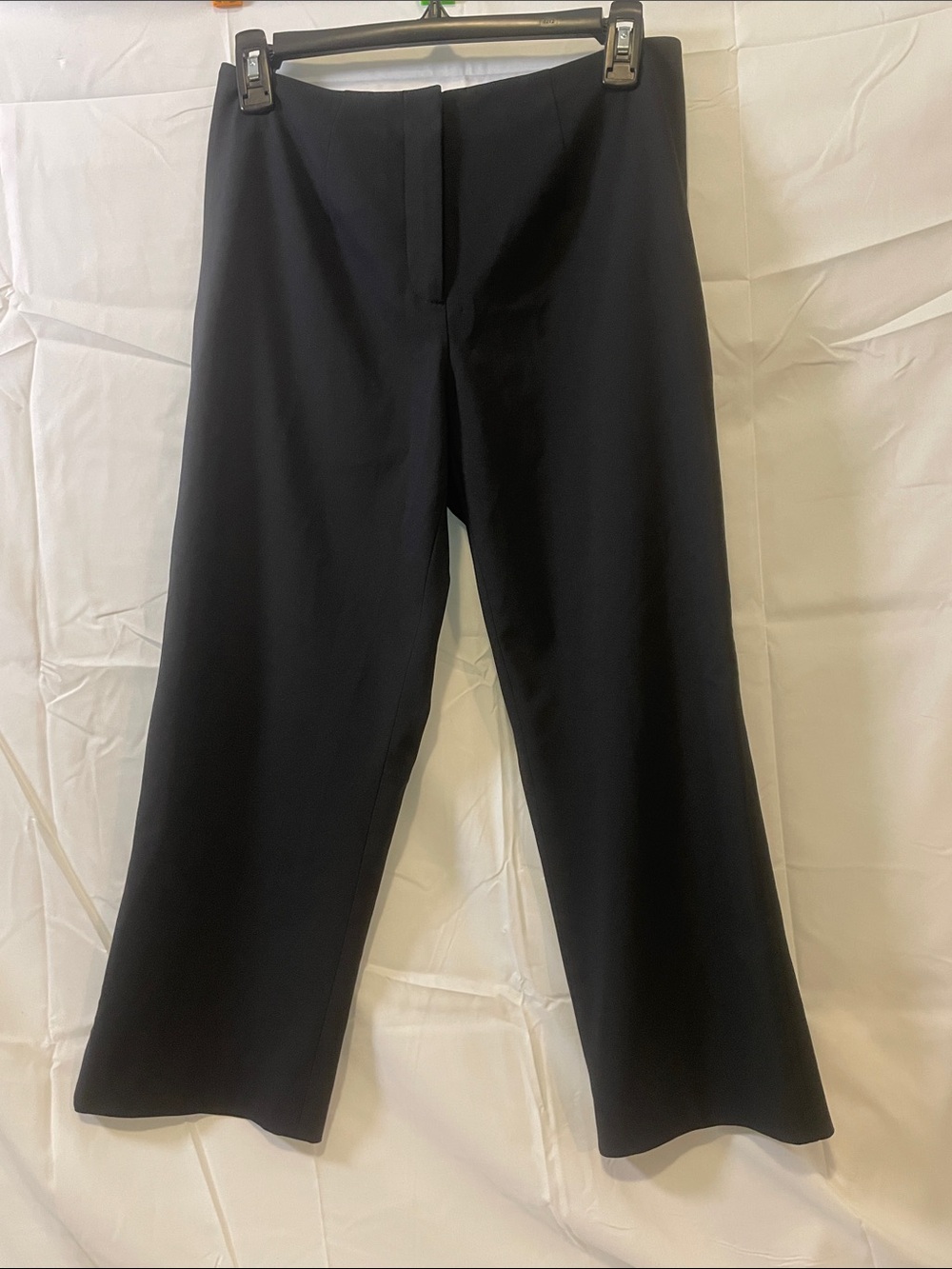 Sandra King Black cropped Dress Pants - Classic Straight Leg